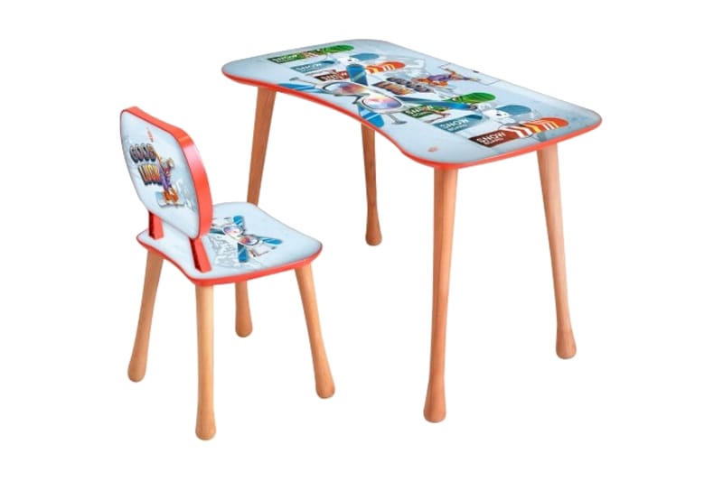 Børnesæt Multifarvet - Møbler - Børnemøbler - Børneborde - Skrivebord børn