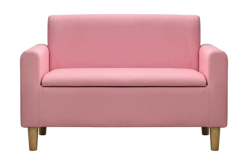 2-personers sofa til børn kunstlæder pink - Lyserød - Møbler - Børnemøbler - Børnesofa
