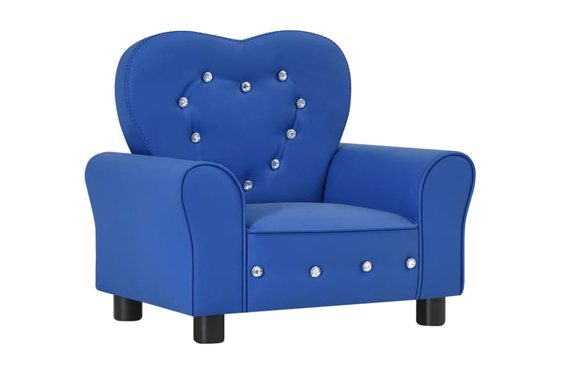 lænestol til børn kunstlæder blå - Blå - Møbler - Børnemøbler - Børnesofa