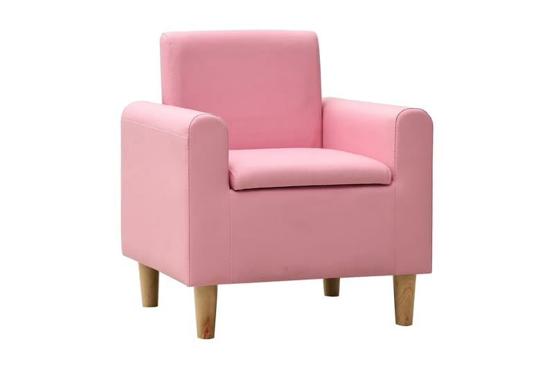 lænestol til børn kunstlæder pink - Lyserød - Møbler - Børnemøbler - Børnestol - Lænestol til børn