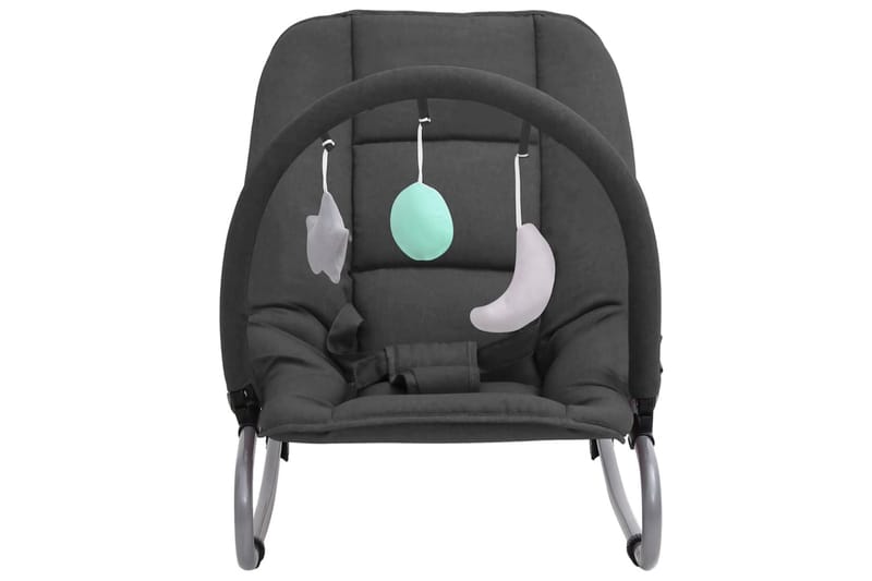 skråstol til baby stål antracitgrå - Antracit - Møbler - Børnemøbler - Børnestol - Lænestol til børn