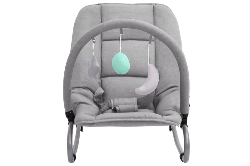 skråstol til baby stål lysegrå - Grå - Møbler - Børnemøbler - Børnestol - Børne lænestol
