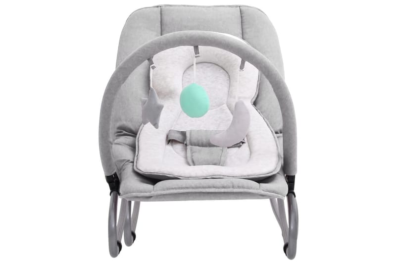 skråstol til baby stål lysegrå - Grå - Møbler - Børnemøbler - Børnestol - Lænestol til børn