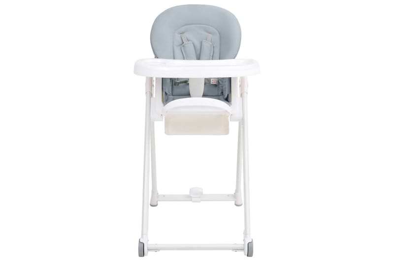 højstol aluminium lysegrå - Grå - Møbler - Børnemøbler - Børnestol - Spisestol til børn