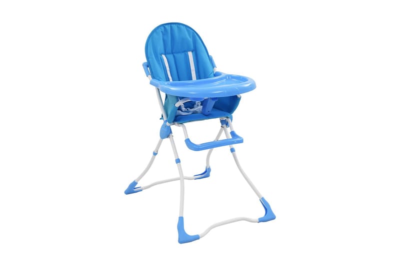 højstol blå og hvid - Blå - Møbler - Børnemøbler - Børnestol - Spisestol til børn