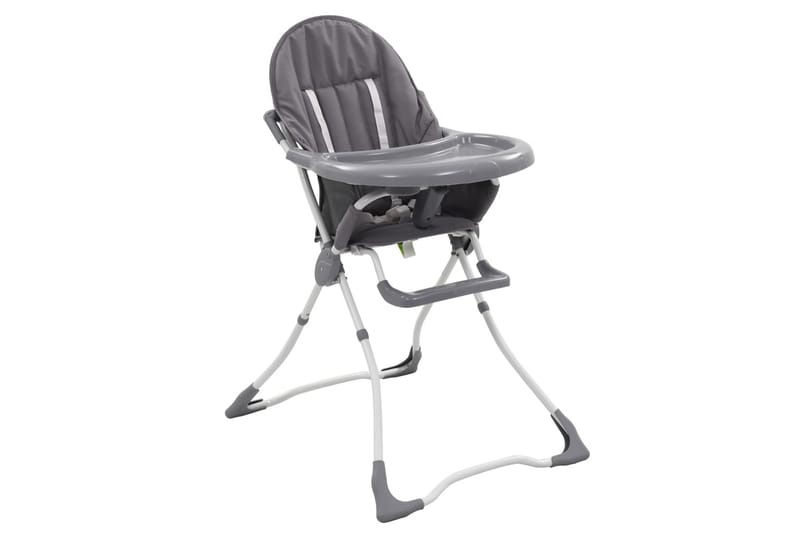 højstol grå og hvid - Grå - Møbler - Børnemøbler - Børnestol - Spisestol til børn