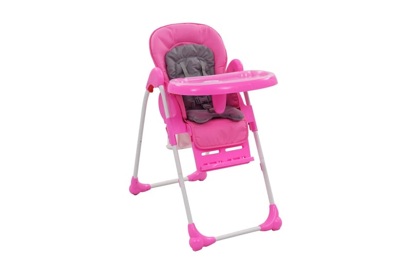 højstol pink og grå - Lyserød - Møbler - Børnemøbler - Børnestol - Spisestol til børn