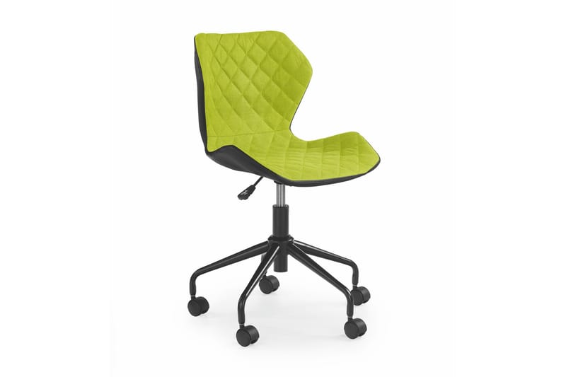 Matrix Skrivebordsstol Barn Ecolæder - Sort/Grøn - Møbler - Børnemøbler - Børnestol