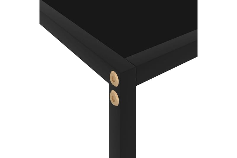 Konsolbord 80x35x75 cm hærdet glas sort - Sort - Møbler - Borde - Aflastningsbord & entrébord