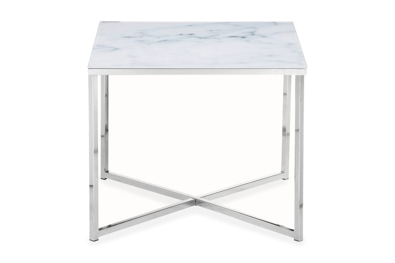 Brallen Sidebord 50 cm - Hvid/Krom - Møbler - Borde - Side borde & aflastningsbord - Konsolbord