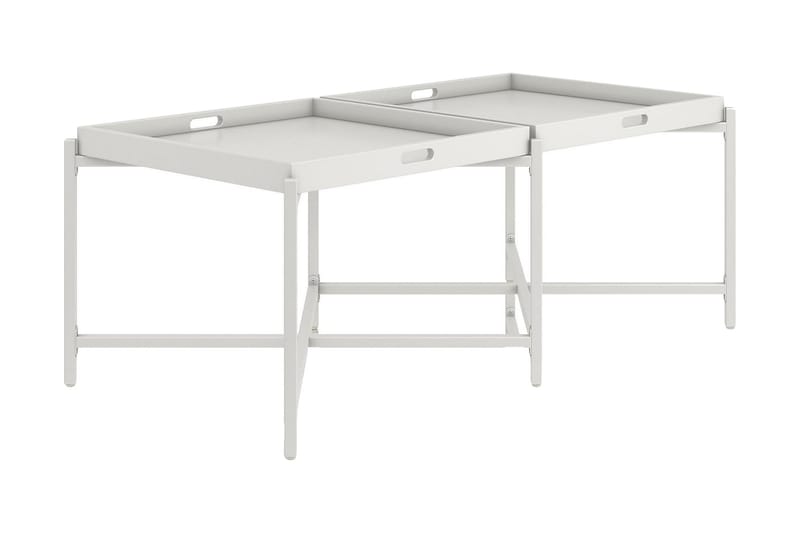 Coco Bakkebord 121 cm Hvid - CosmoLiving - Møbler - Borde - Aflastningsbord - Bakkebord & små borde