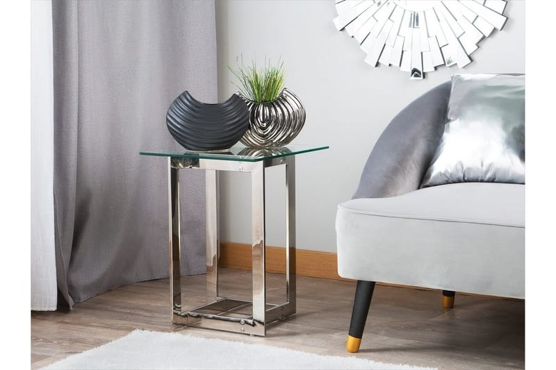 Crystal sidebord 40 cm - Sølv - Møbler - Borde - Aflastningsbord & sidebord - Lampebord