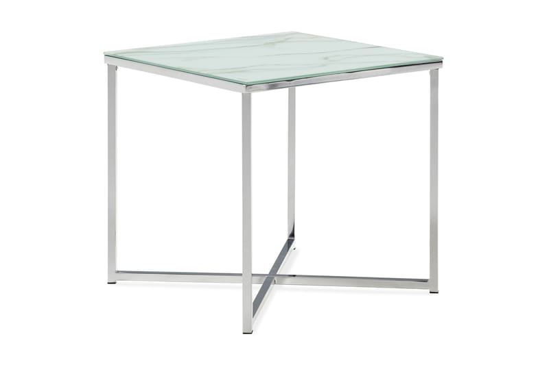 Nelly Sidebord 45 cm - Hvid/Krom - Møbler - Borde - Side borde & aflastningsbord - Konsolbord