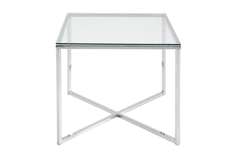 Roman Sidebord 50 cm - Glas/Krom - Møbler - Borde - Aflastningsbord & sidebord - Lampebord