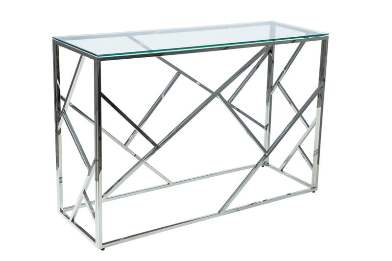 Escadan Konsolbord 120 cm - Glas/Sølv - Møbler - Borde - Aflastningsbord & sidebord - Konsolbord