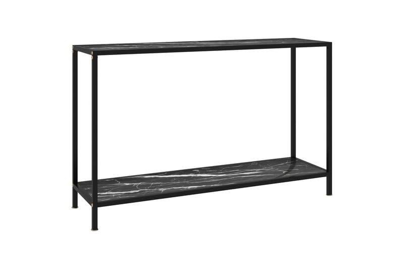 Konsolbord 120x35x75 cm hærdet glas sort - Sort - Møbler - Borde - Aflastningsbord & sidebord - Konsolbord