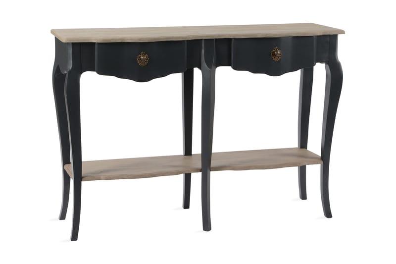 Konsolbord 130 cm - Sort / Træ / Natur - Møbler - Borde - Aflastningsbord & sidebord - Konsolbord