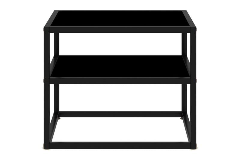Konsolbord 50x40x40 cm hærdet glas sort - Sort - Møbler - Borde - Aflastningsbord & sidebord - Konsolbord