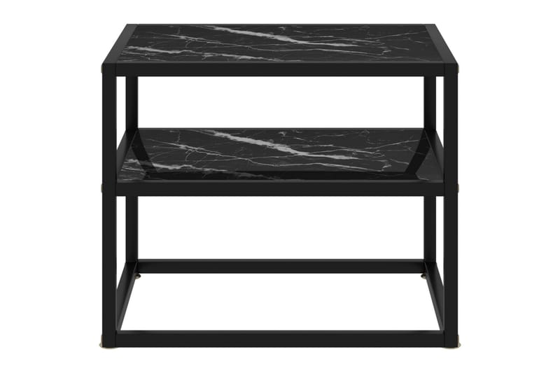 Konsolbord 50x40x40 cm hærdet glas sort - Sort - Møbler - Borde - Aflastningsbord & sidebord - Konsolbord