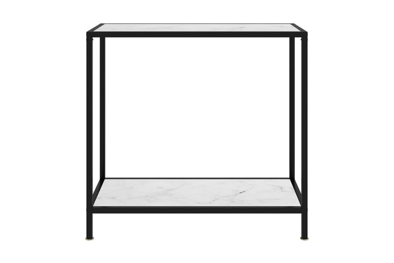 Konsolbord 80x35x75 cm hærdet glas hvid - Hvid - Møbler - Borde - Side borde & aflastningsbord - Konsolbord