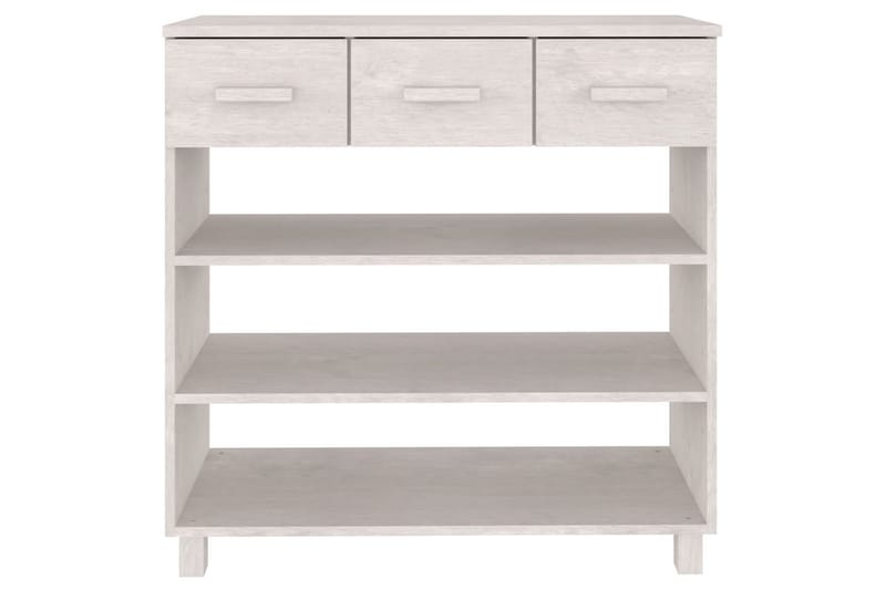 konsolbord 90x35x90 cm massivt fyrretræ hvid - Hvid - Møbler - Borde - Aflastningsbord & sidebord - Konsolbord