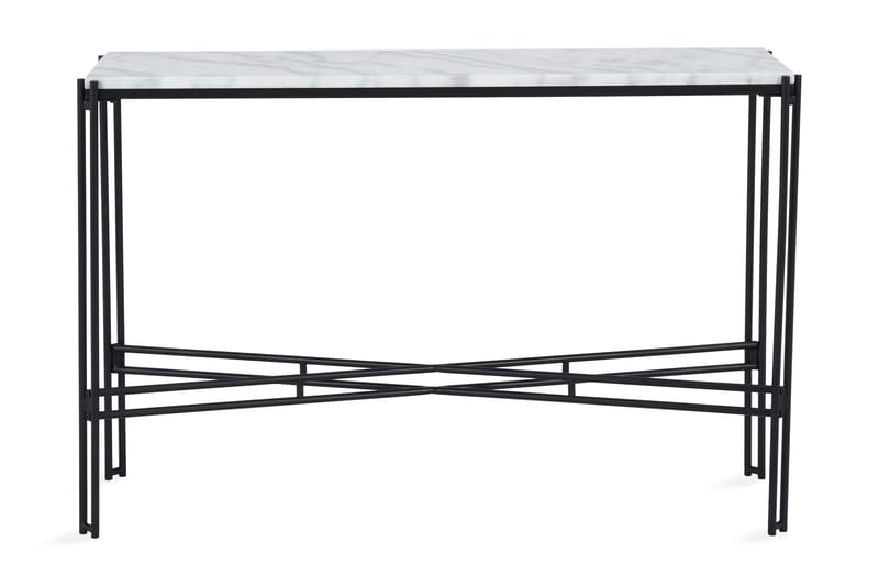 Ponza Aflastningsbord 100 cm Marmor - Sort/Hvid - Møbler - Borde - Aflastningsbord - Konsolbord & sidebord