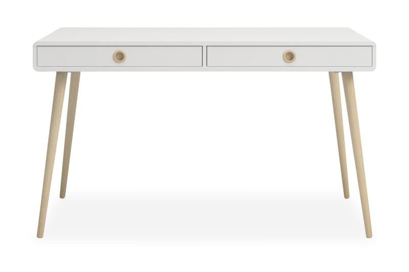 Soft Line Aflastningsbord 130 cm - Hvid/Eg - Møbler - Borde - Aflastningsbord & sidebord - Konsolbord