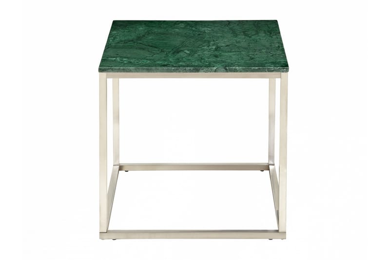 Carrie Sidebord 50 cm Marmor - Grøn/Stål - Møbler - Borde - Aflastningsbord & sidebord - Bakkebord & små borde