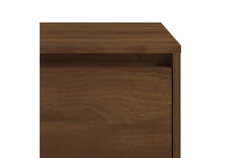 sengeborde 2 stk. 45x34x44,5 cm spånplade brun egetræsfarve - Brun - Møbler - Borde - Aflastningsbord & sidebord - Sengebord