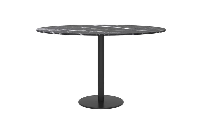 bordplade 70x0,8 cm hærdet glas med marmortekstur sort - Sort - Møbler - Borde - Bordben & tilbehør