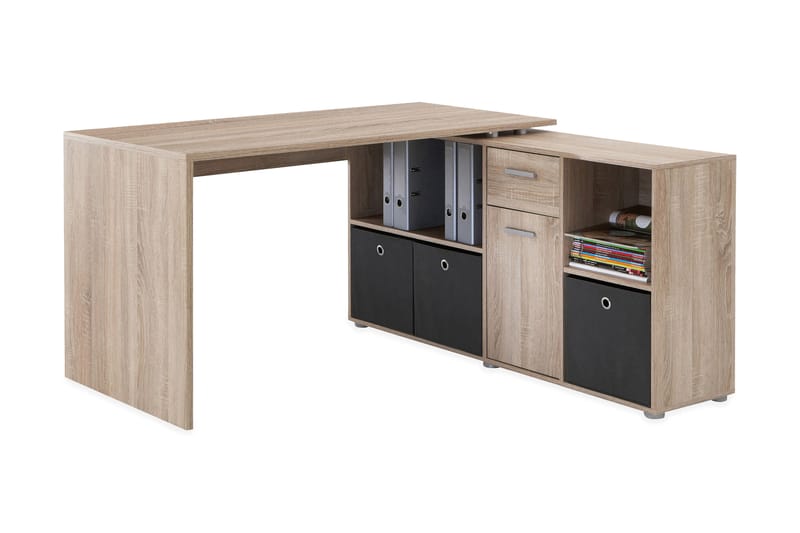Aizman Hjørneskrivebord 137 cm - Eg - Møbler - Borde - Kontorbord - Skrivebord - hjørneskrivebord
