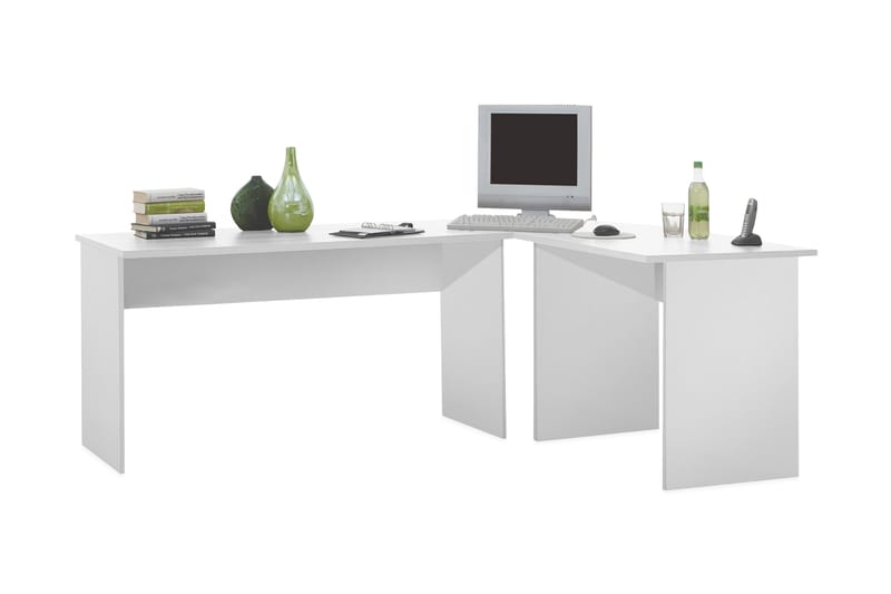 Bellmore Hjørneskrivebord 205 Hvid - Møbler - Borde - Kontorbord - Skrivebord - hjørneskrivebord