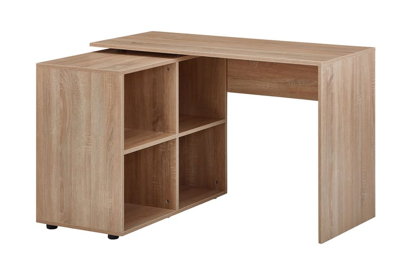 Gulshan Hjørneskrivebord 117 cm - Brun/Natur - Møbler - Borde - Kontorbord - Skrivebord - hjørneskrivebord