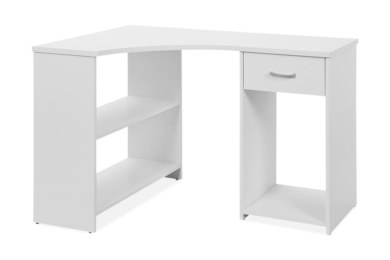 Isolde Hjørneskrivebord 118 cm - Hvid - Møbler - Borde - Kontorbord - Skrivebord - hjørneskrivebord