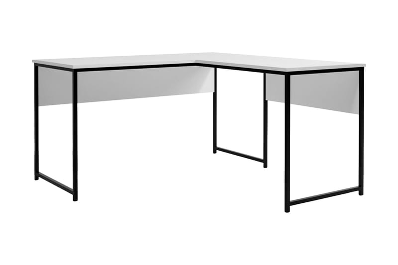 Sarisu Hjørneskrivebord 160 cm - Hvid/Sort - Møbler - Borde - Kontorbord - Skrivebord - hjørneskrivebord