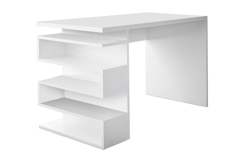 Asillane Skrivebord 120 cm med Sideopbevaring - Hvid - Møbler - Borde - Kontorbord - Skrivebord