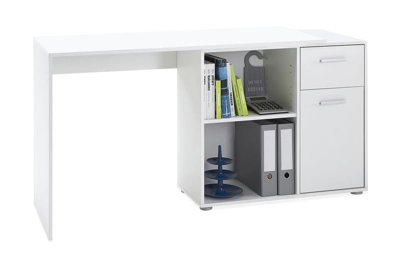 Astraea Skrivebord 117 cm med Opbevaring - Hvid - Møbler - Borde - Kontorbord - Skrivebord