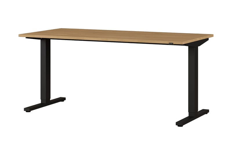 Busmarzo Skrivebord 160 cm Hæve/Sænke - Brun/Sort - Møbler - Borde - Kontorbord - Skrivebord - hæve-sænke-bord