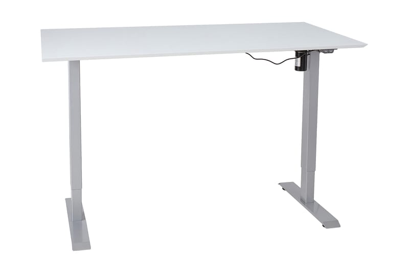 Ergosum 1 Skrivebord 160 cm Hæve/Sænke Elektrisk - Gråvit - Møbler - Borde - Kontorbord - Skrivebord - hæve-sænke-bord