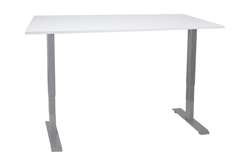 Ergosum 2 Skrivebord 140 cm Hæve/Sænke - Gråvit - Møbler - Borde - Kontorbord - Skrivebord - hæve-sænke-bord