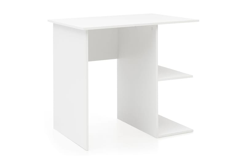 Farleys Skrivebord 82 cm med Opbevaring Hylder - Hvid - Møbler - Borde - Kontorbord - Skrivebord