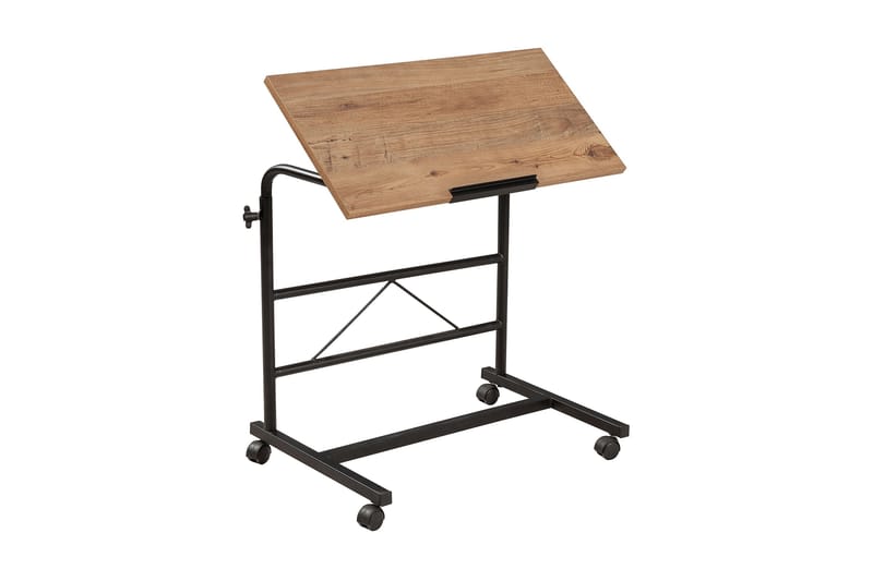 Morse Ståskrivebord 70 cm - Natur/Sort - Møbler - Borde - Kontorbord - Skrivebord - hæve-sænke-bord