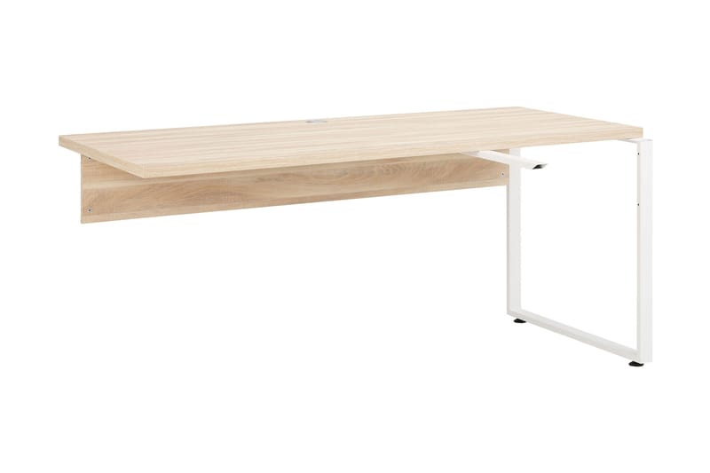 Neviges Skrivebordsdel 120 cm - Brun/Platinagrå - Møbler - Borde - Kontorbord - Computerbord