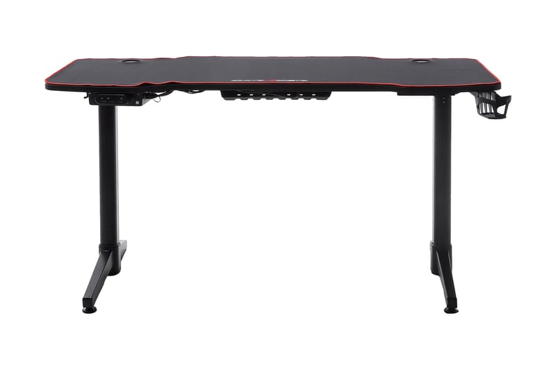 Nonya 4 Gaming Skrivebord 140 cm Hæve/Sænke - Sort - Møbler - Borde - Kontorbord - Skrivebord - hæve-sænke-bord