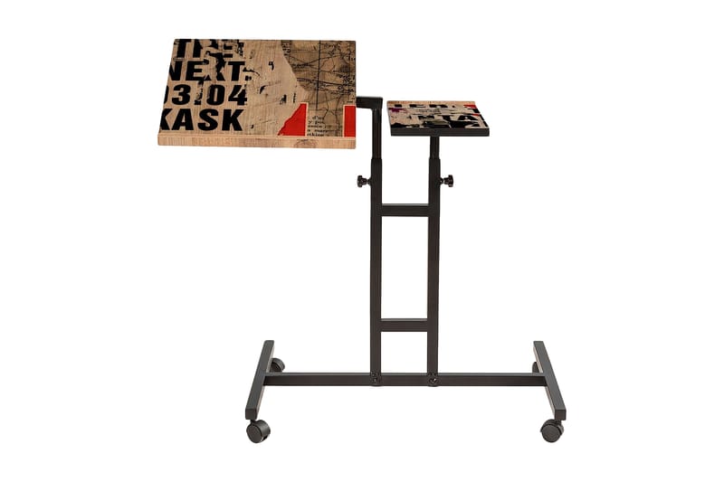 Ollier Ståskrivebord 67 cm - Træ/natur/Sort - Møbler - Borde - Kontorbord - Skrivebord - hæve-sænke-bord