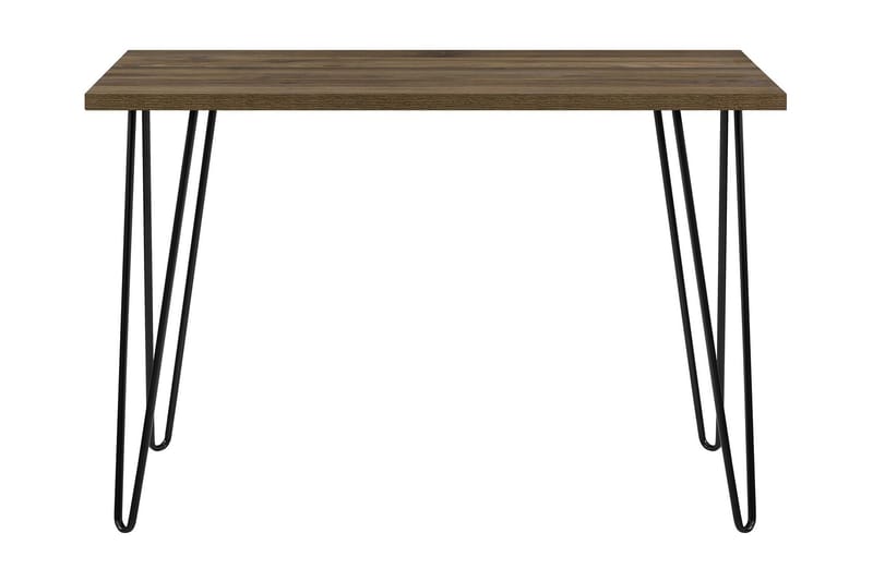 Owen Skrivebord 102 cm Valnøddebrun/Sort - Dorel Home - Møbler - Borde - Aflastningsbord & sidebord - Bakkebord & små borde