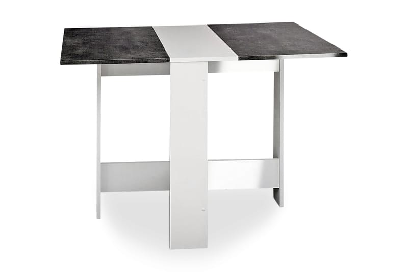 Carlini Spisebord 67 cm - Grå/Hvid - Møbler - Borde - Semmenfoldeligt bord