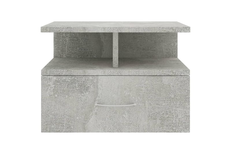 Svævende natbord 40 x 31 x 27 cm spånplade betongrå - Grå - Møbler - Borde - Sengebord