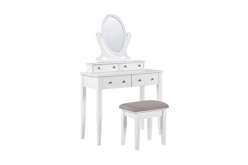 Luniere Toiletbord 90 cm - Hvid - Møbler - Borde - Sminkebord & konsolbord - Makeup bord med spejl