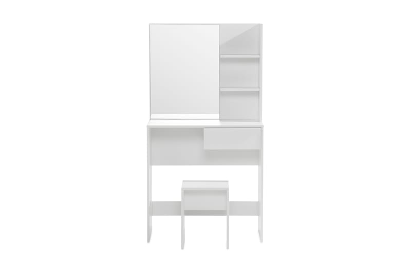 Orlunda Sminkebord 75 cm med LED-belysning - Hvid - Møbler - Borde - Sminkebord & konsolbord - Makeup bord med spejl